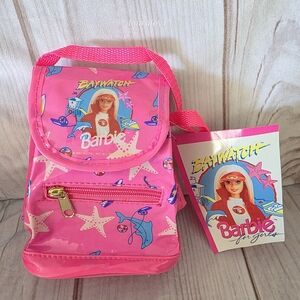 Barbie Baywatch Mini Backpack Purse Vinyl Vintage Hot Pink NOS 7 Inch 1994